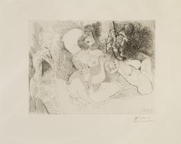 Pablo Ruiz Picasso. Degas y dos chicas
