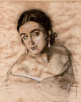 "Retrato de Amparo, esposa de José Cruz Herrera".