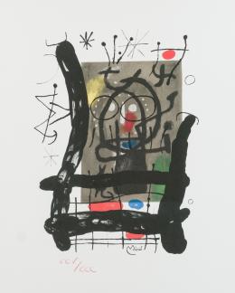 Joan Miró. Derrière le miroir 377 (1983)