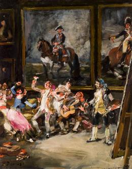 Francisco Domingo. Goya pintando