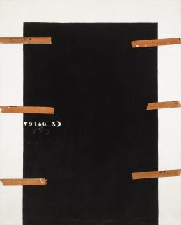 Antoni Tàpies. Porta negra i xifres (1978)