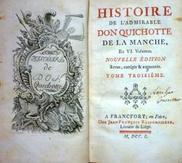 Histoire de l´admirable Don Quichotte
