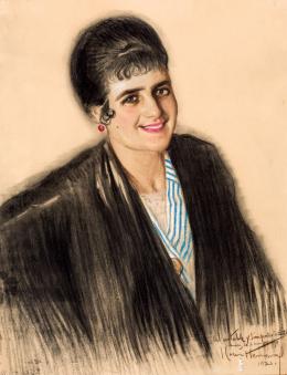 José Cruz Herrrera. Retrato de dama