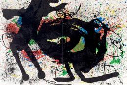 Joan Miró. Pareja de litografías