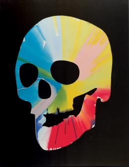 Damien Hirst. Skull Spin Painting