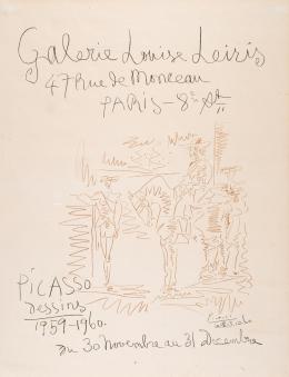 Picasso. Galerie Louise Leiris (cartel)