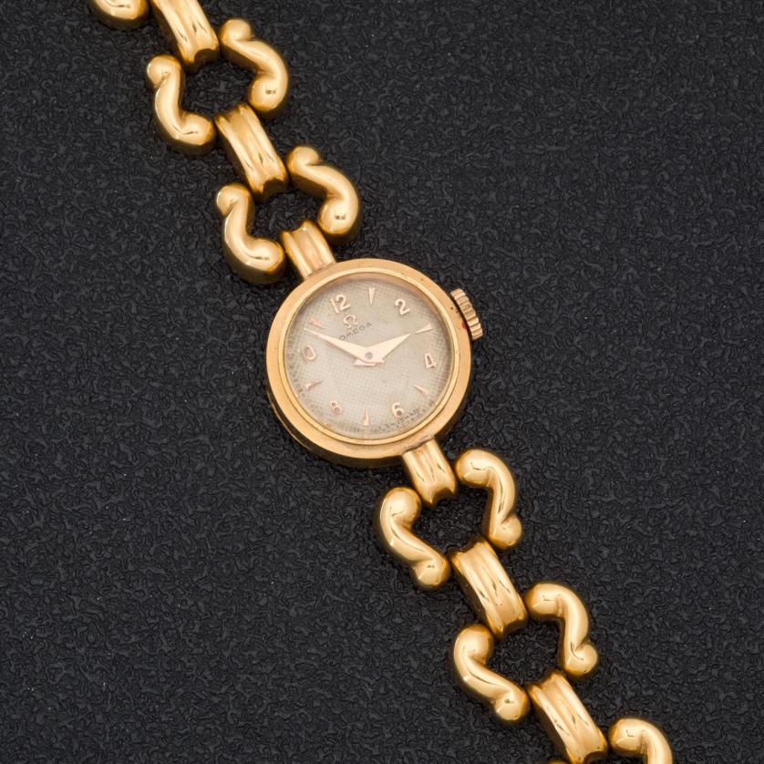 Omega gold ladies watch