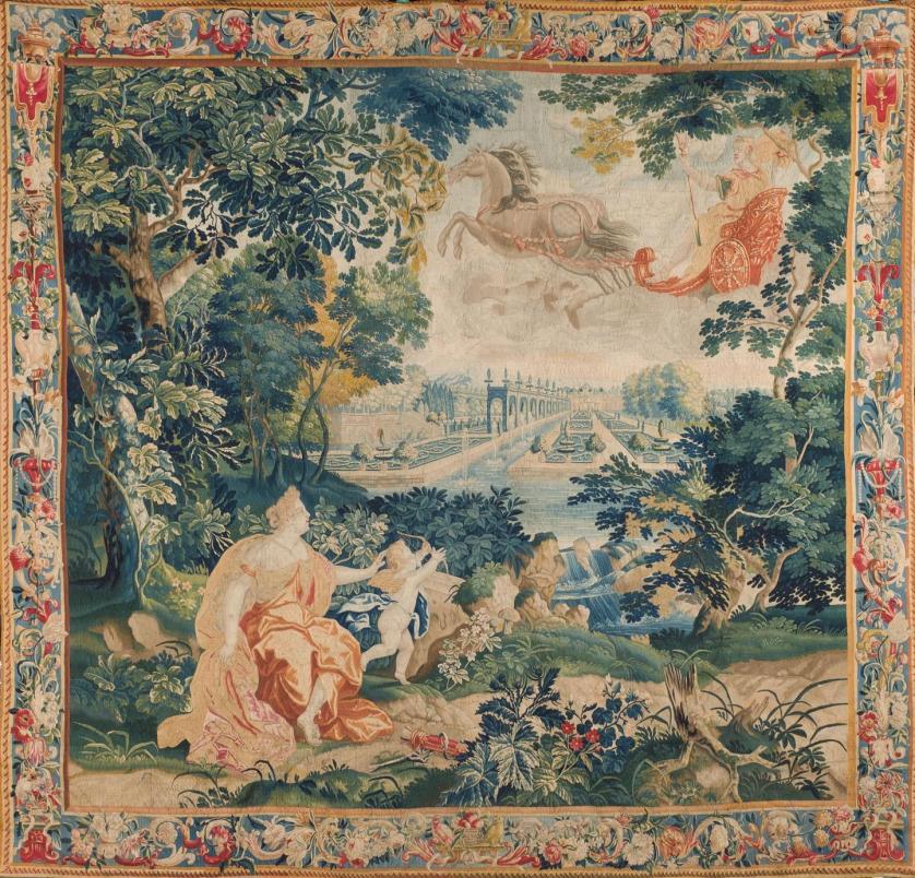 17th-18th C. Aubusson Tapestry mythological scene