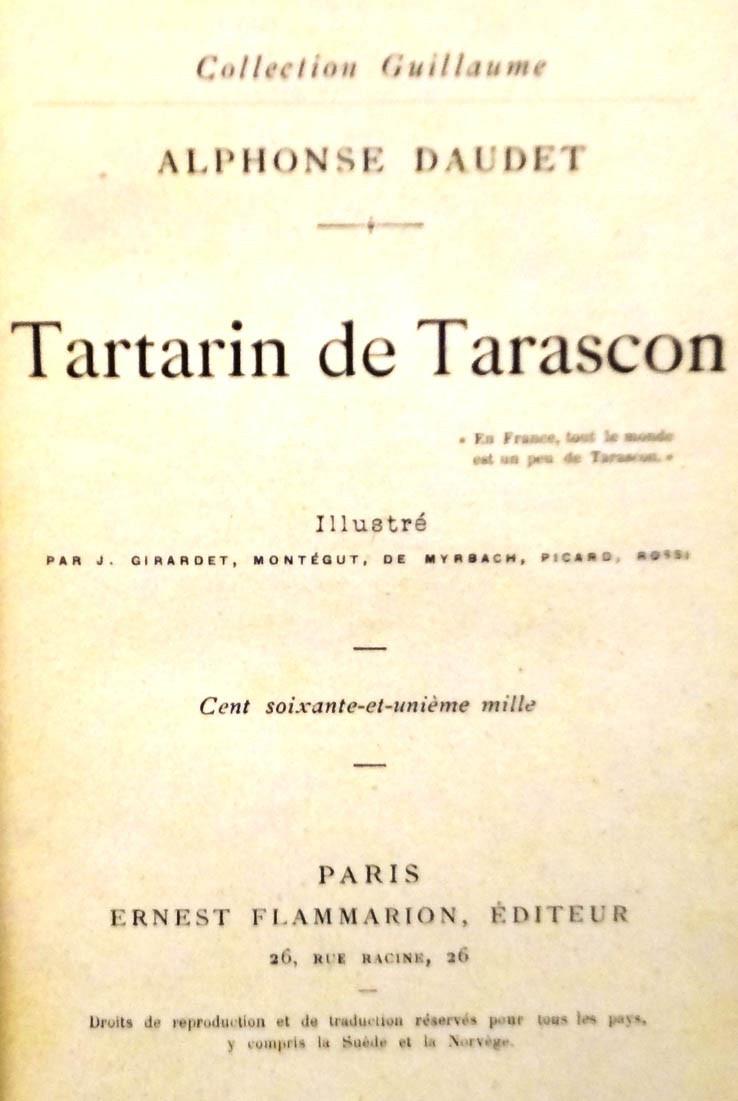 Daudet. Tartarin de Tarascon