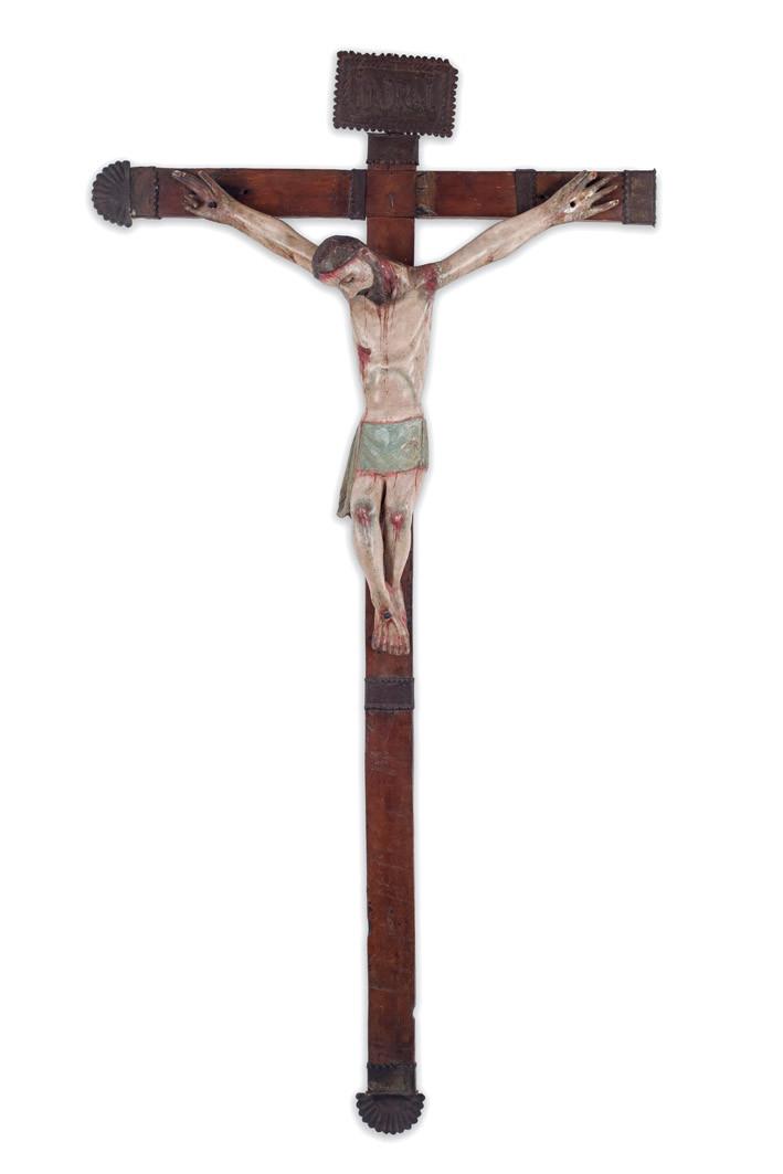 Cristo crucificado. Escuela Colonial. S. XIX