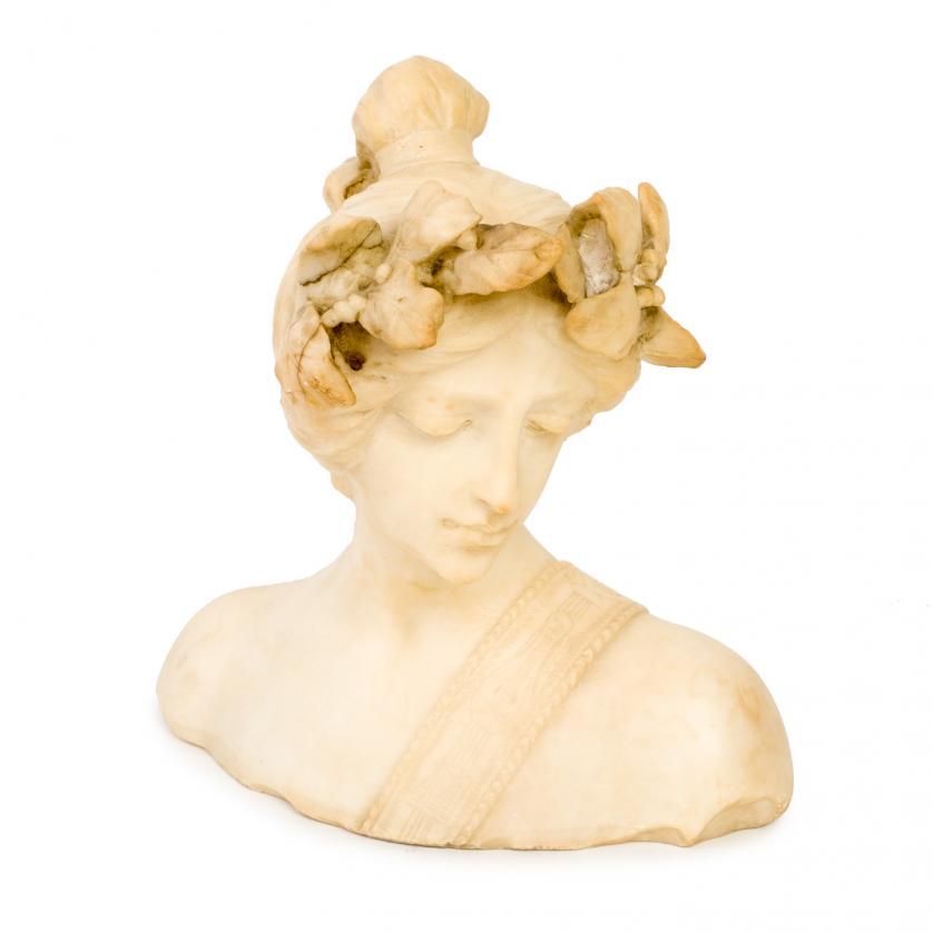 19th C. French School. Muse bust.