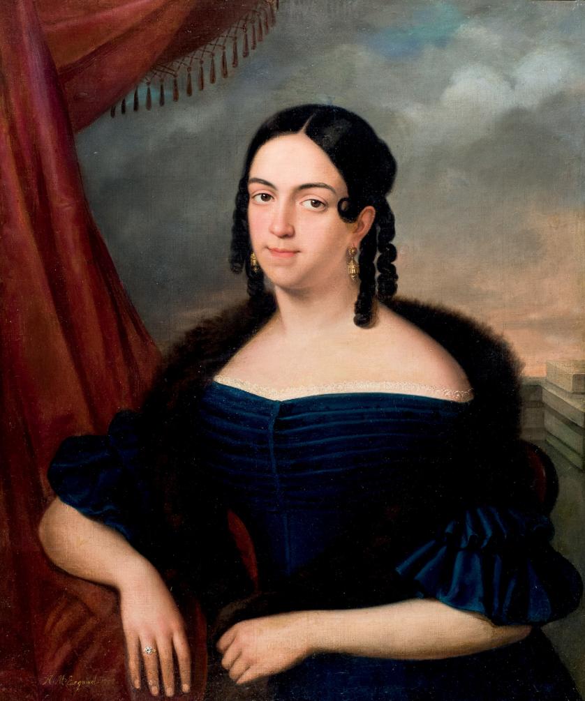Antonio Maria Esquivel. Portrait of a lady