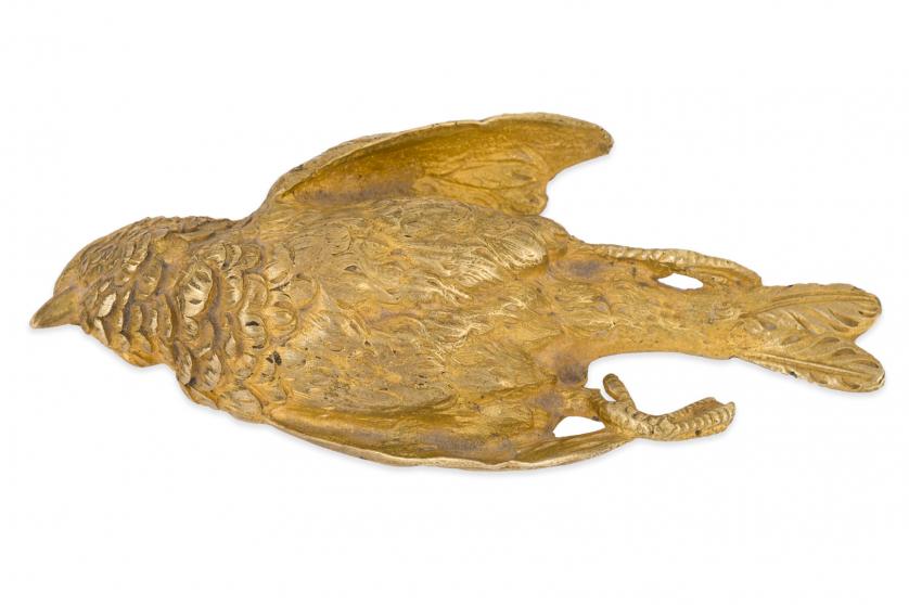 Pisapapeles en bronce pájaro. Francia S. XIX