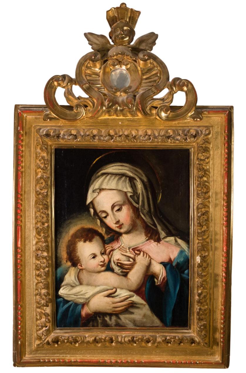 Esc. Española XIX. Virgen con Niño