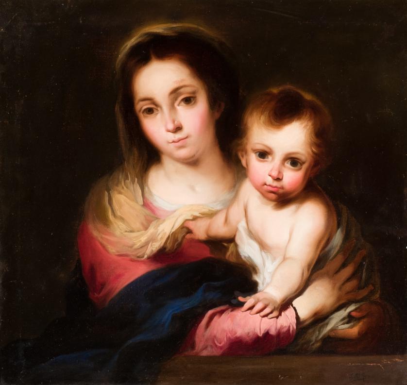 Jose María Romero y López. Virgen con Niño