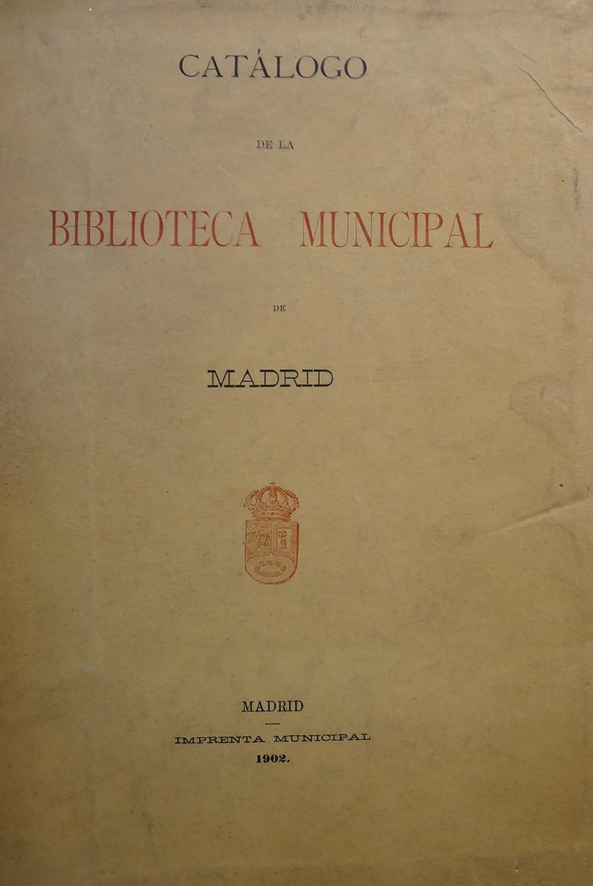 Catálogo de la Biblioteca Municipal de Madrid