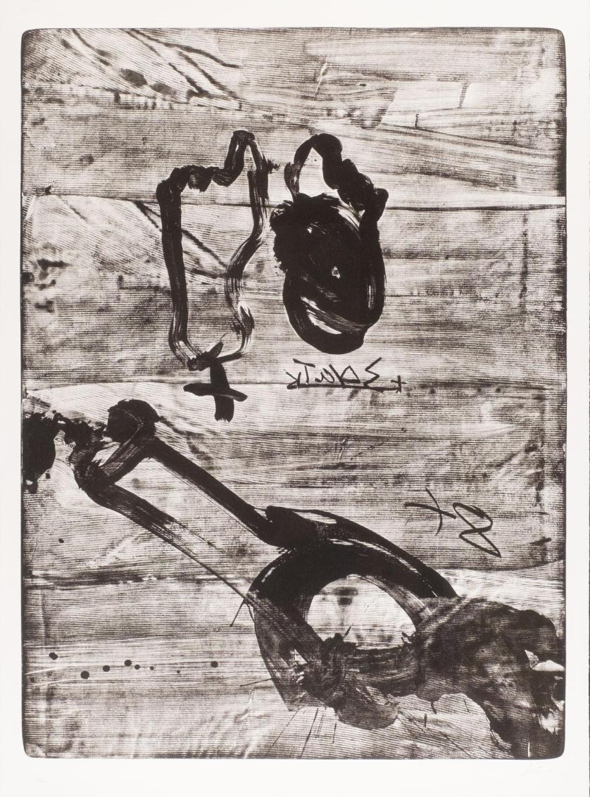 Antoni Tapies. Black and white improvisations