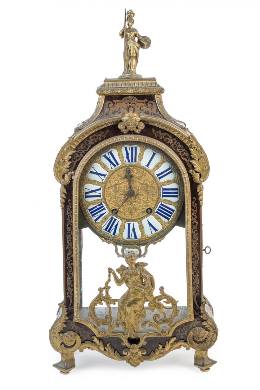 Reloj Luis XIV Gloria Rouen. Francia S. XVIII/XIX