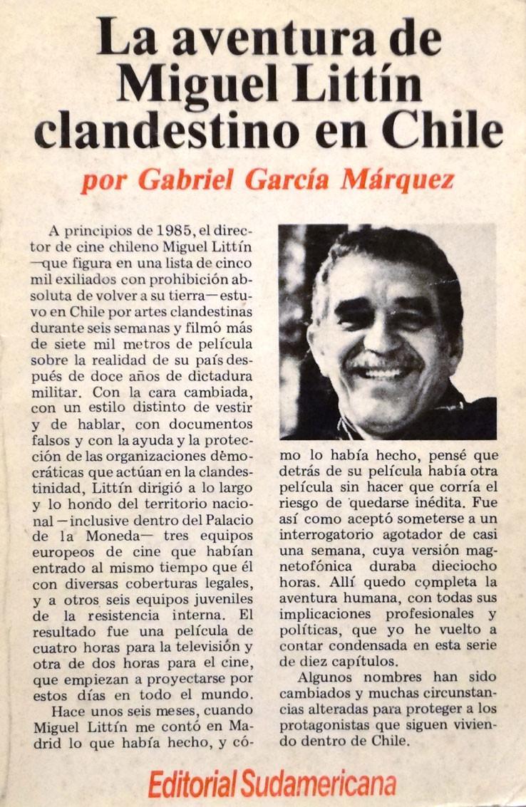 García Márquez. La aventura de Miguel Littin