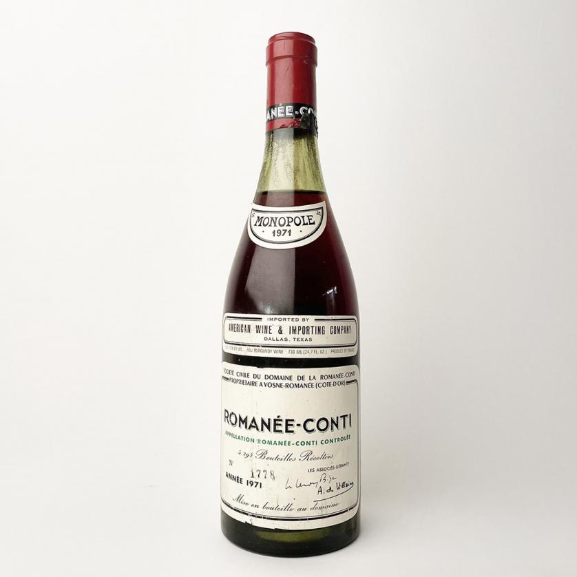 1 botella de Romanée-Conti 1971
