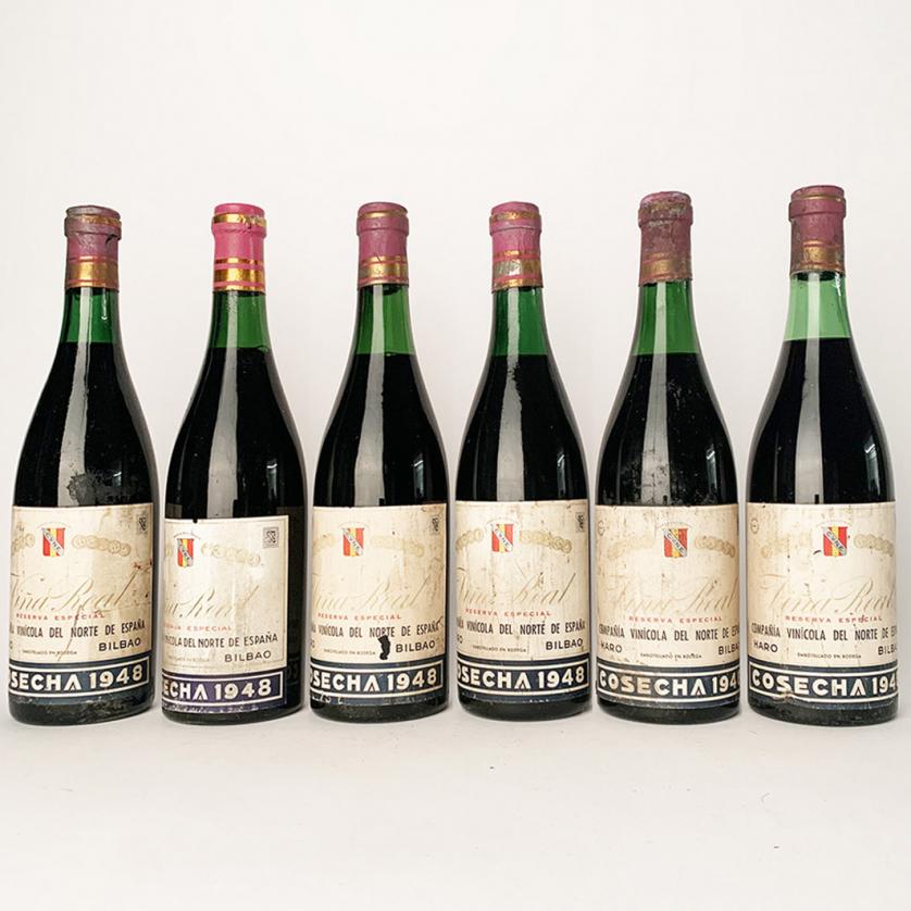 6 botellas de Viña Real Reserva Especial 1948