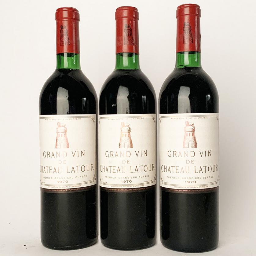8 botellas de Château Latour 1er GCC 1970