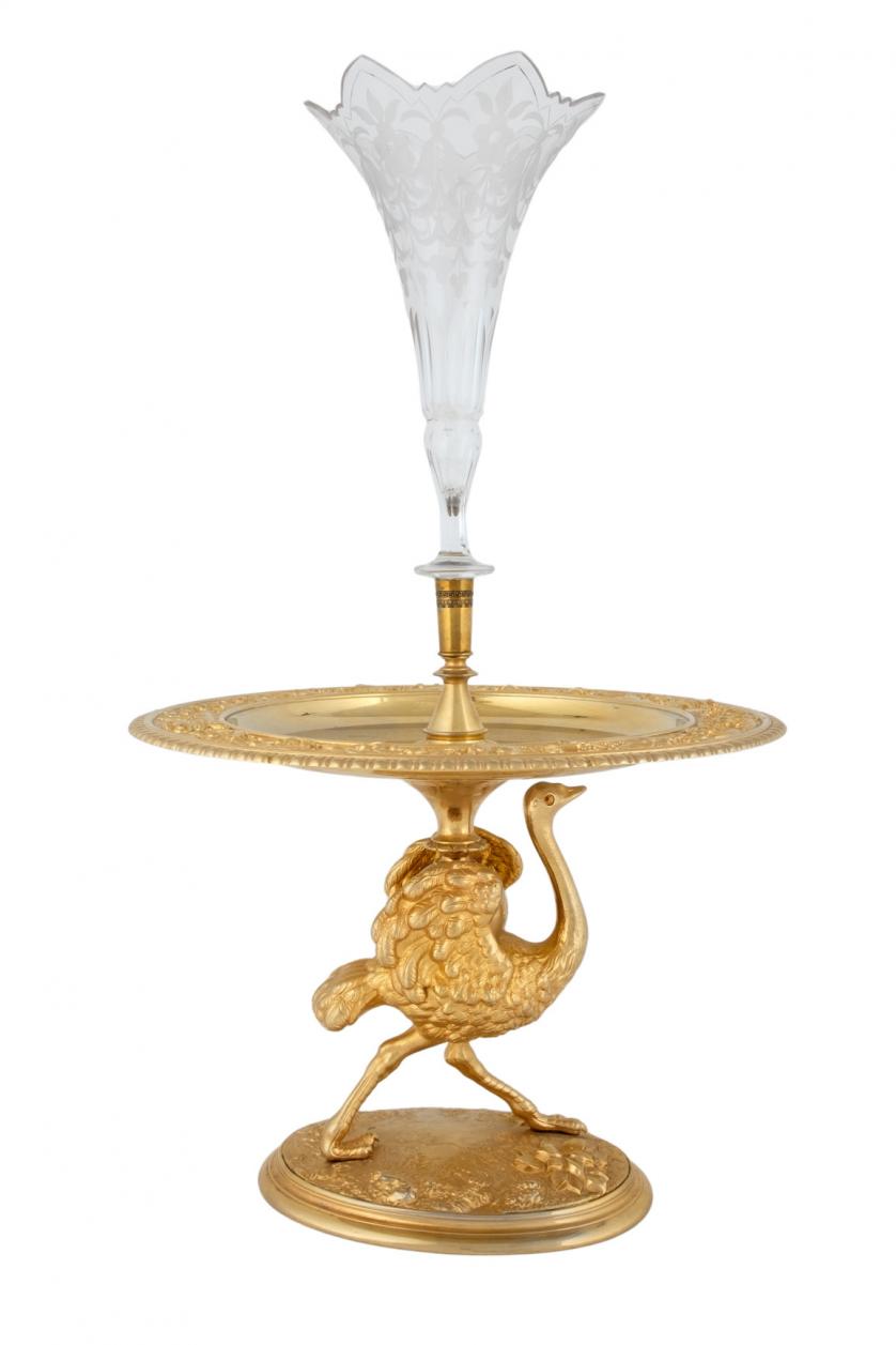 A gilded metal epergne Early 20th Century