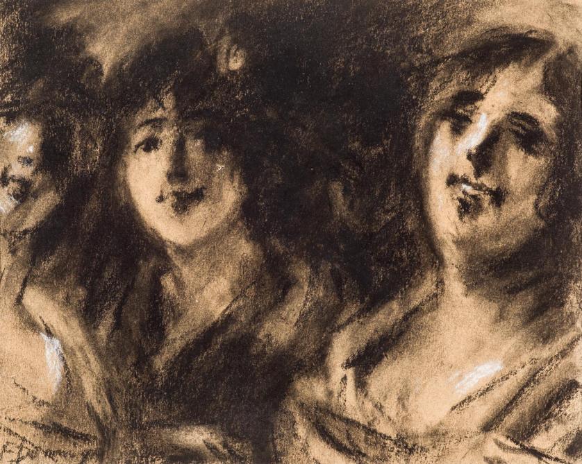 Francisco Domingo Marquis. Three young women
