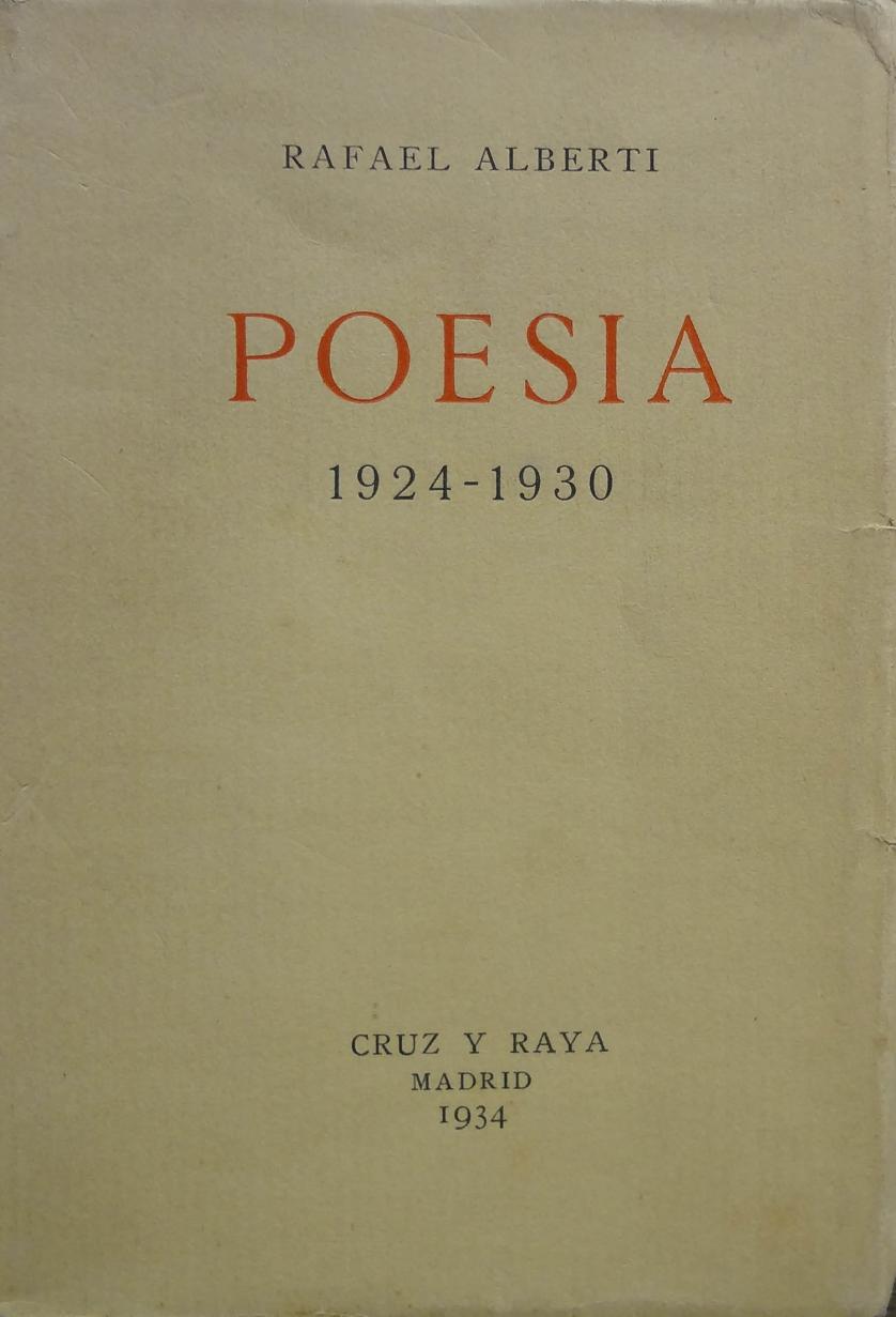 ALBERTI Poesía 1924-1930