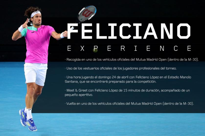 one hour play with Feliciano Lopez at MMO