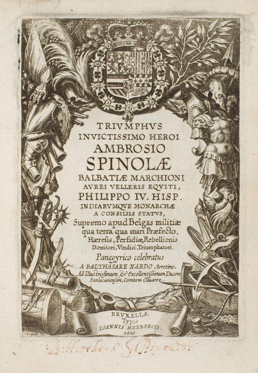 Triumphus invictissimo heroi Ambrosio Spinolae