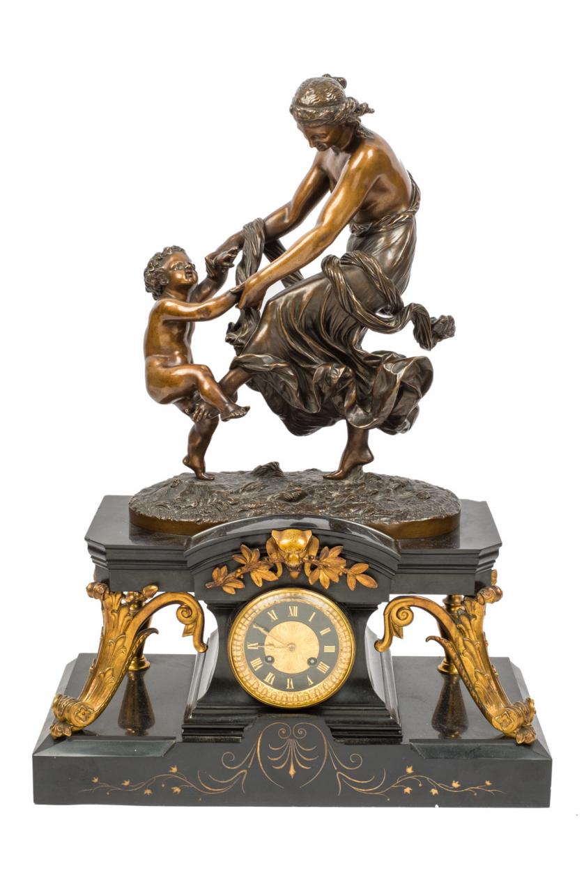 Reloj de sobremesa Napoleon III. Francia C. 1870