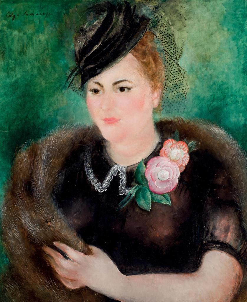 Olga Sacharoff. Retrato de dama