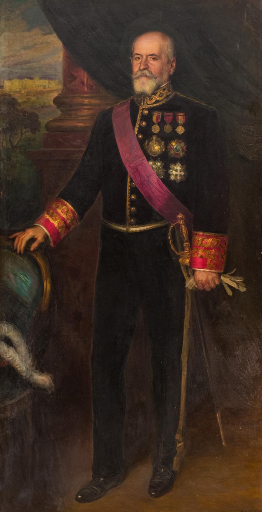 Marceliano Santa María. Retrato de A. López Muñoz