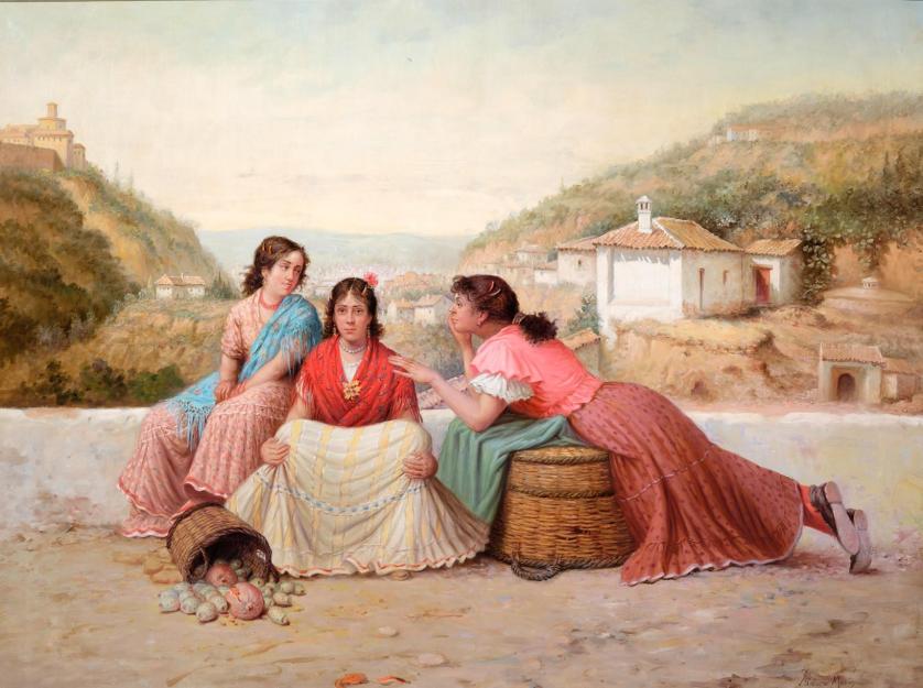 Isidoro Marin Garces. Gypsy girls in Granada