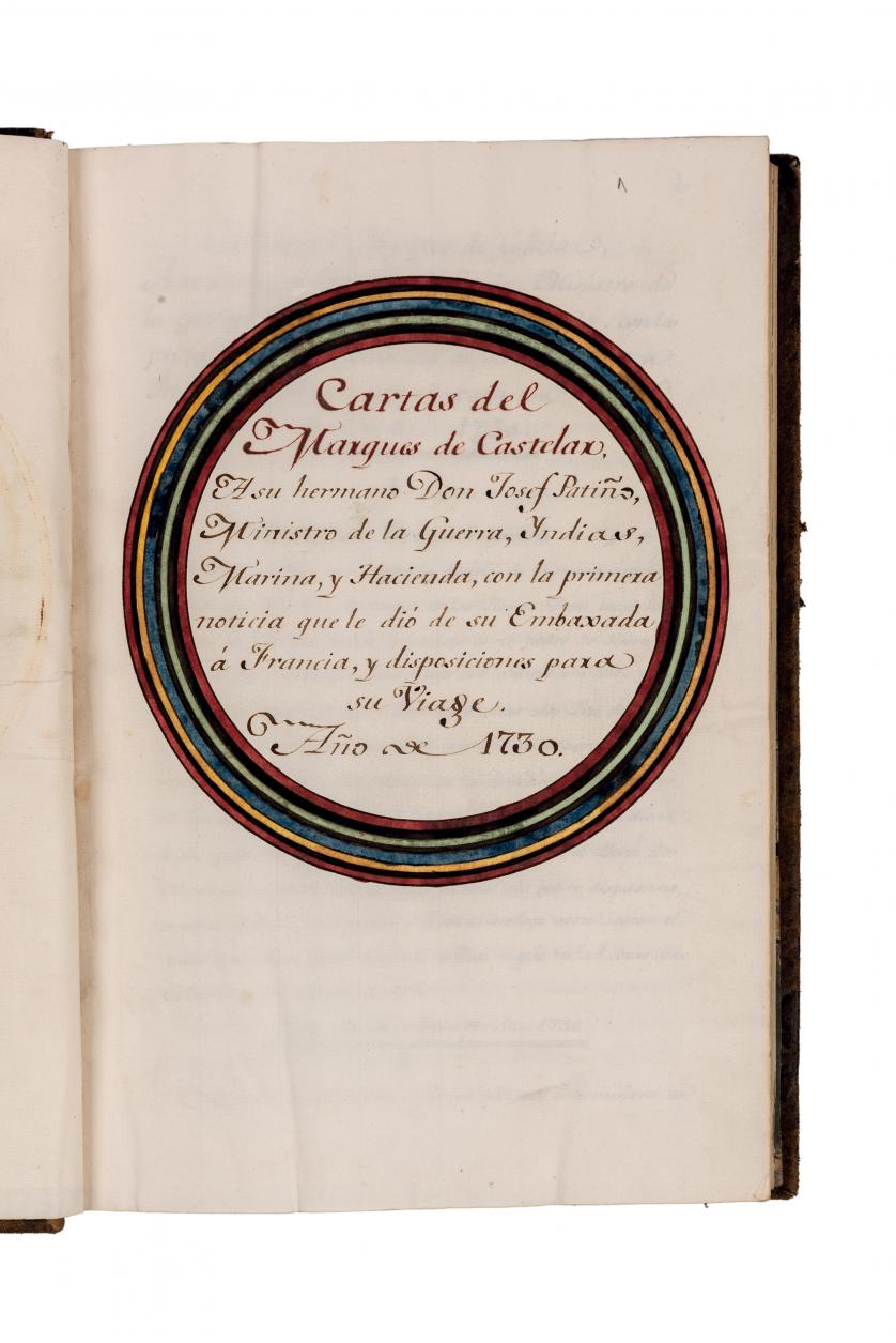 Letters from the Marqués de Castelar to his brother
