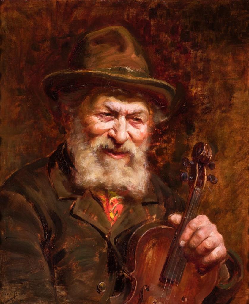 Carlos Baca-Flor Falcón. Viejo violinista