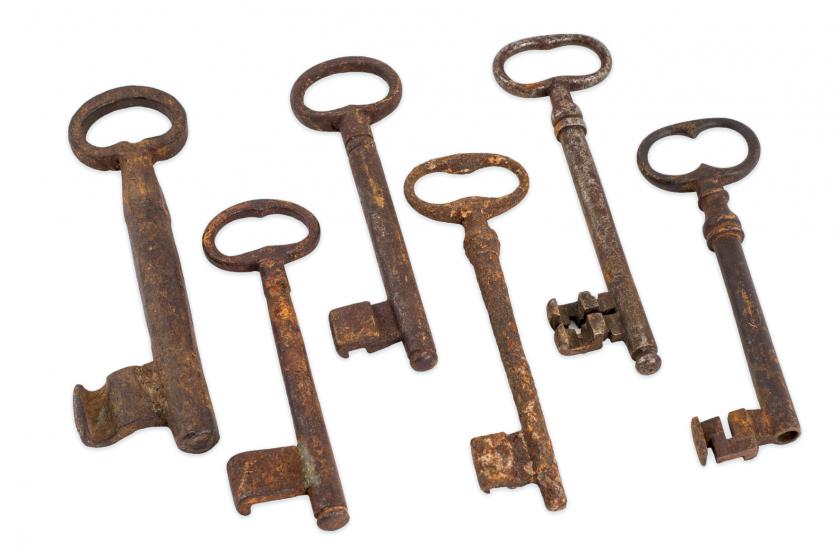 Several iron keys.