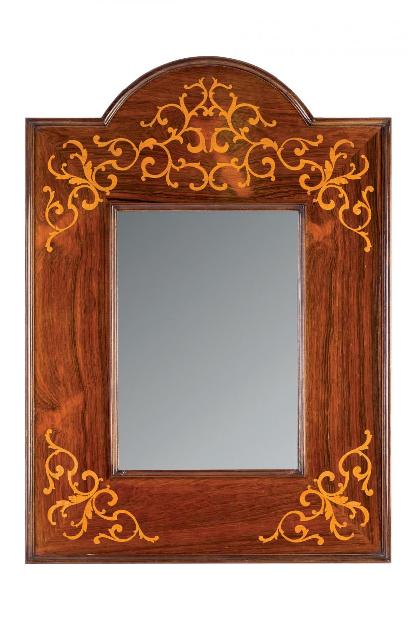 Espejo Reina Gobernadora en madera Pp. S. XX