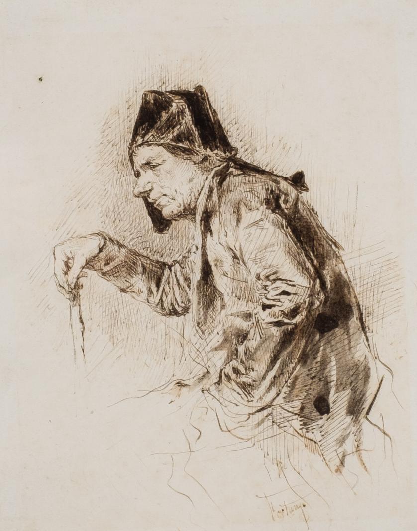Mariano Fortuny Marsal. Sketch for the handicap