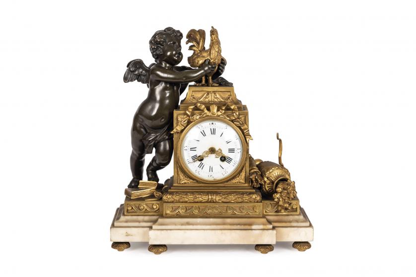 A Louis XVI bronze clock France 19th Century