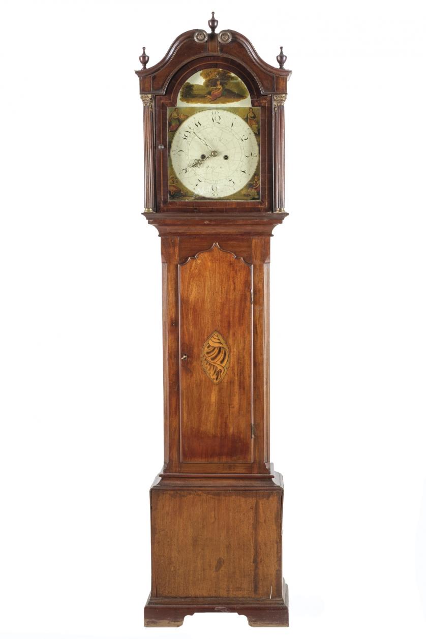 Reloj de caja alta Jorge III en caoba Circa 1800