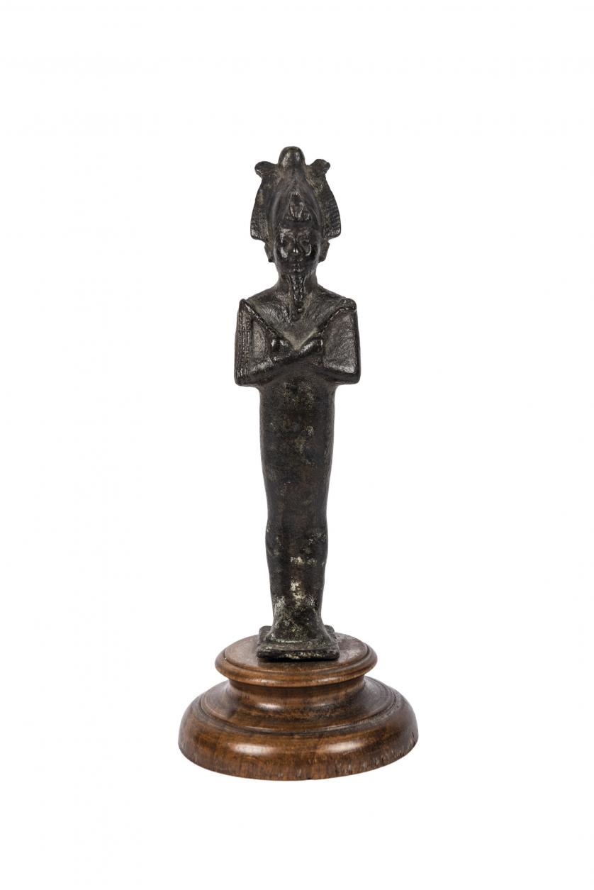Osiris god bronze figure