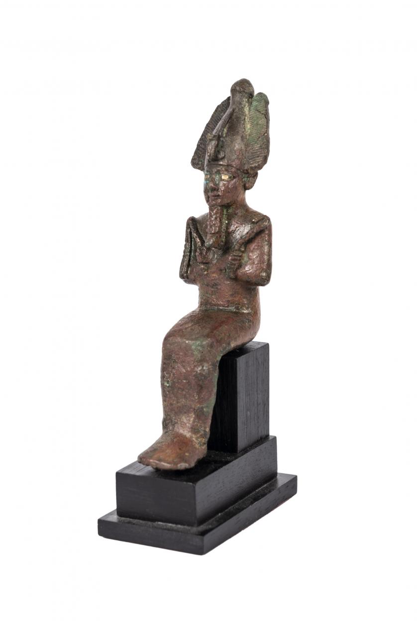 Osiris bronze figure. ancient egypt