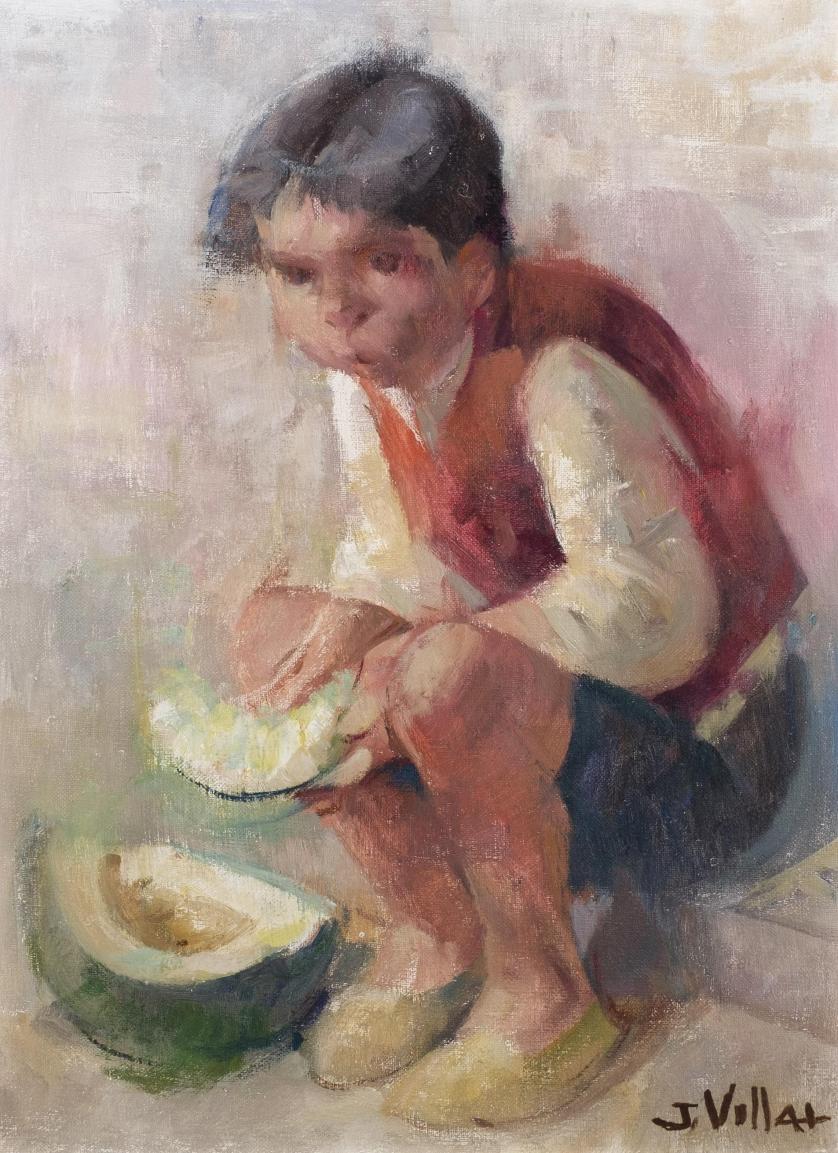 Jesús Villar. Comiendo melón