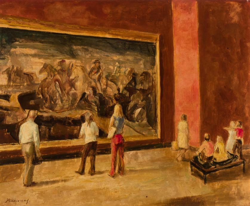 Juan Mirasierras. En el Museo del Louvre