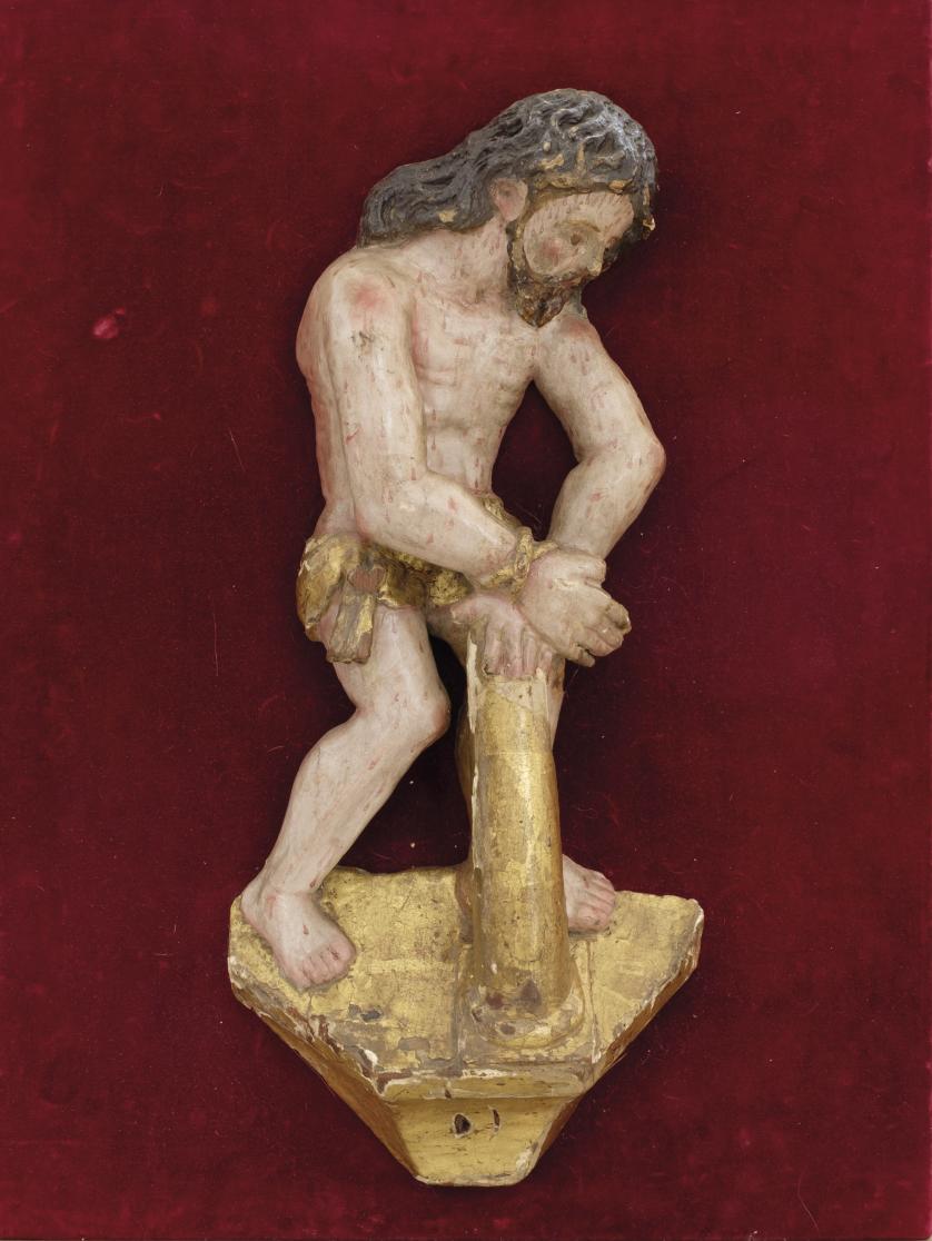 Spanish School 16th Century Jesus in column