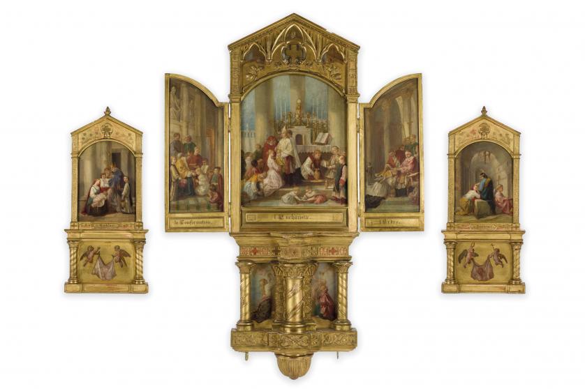 Marie Elisabeth Boulanger. Polyptych of the Sacra