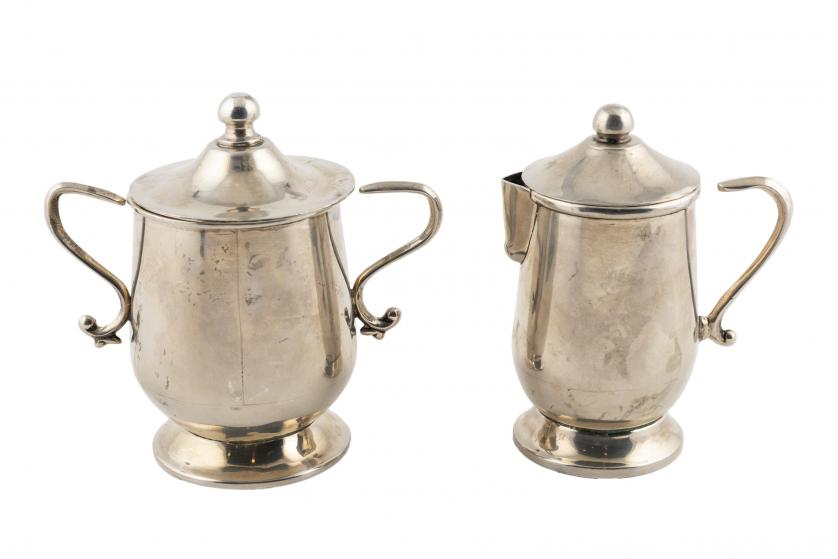A pair of Mexican silver pieces 20th Century