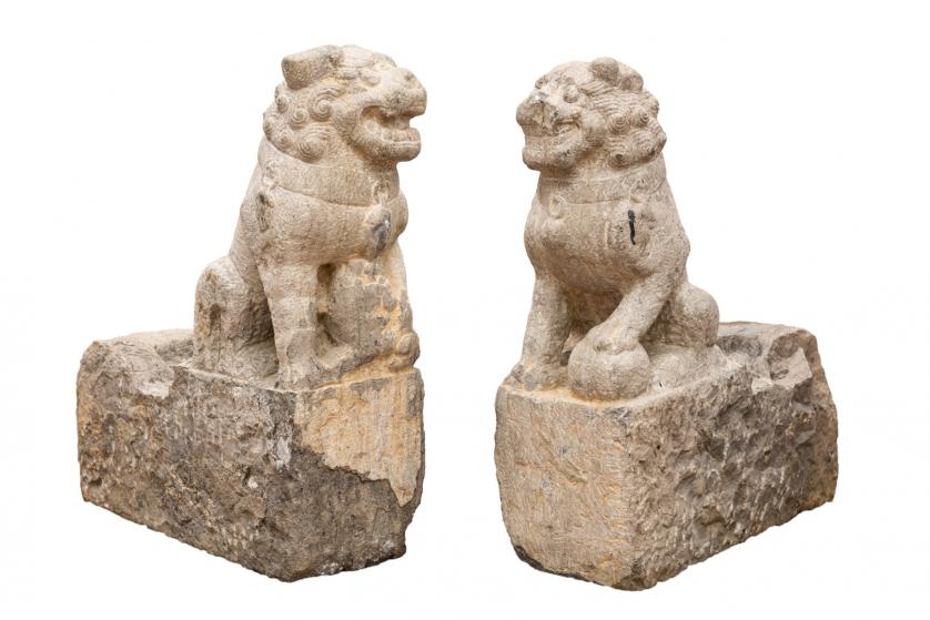 A pair of Foo Dogs Ming Dynasty